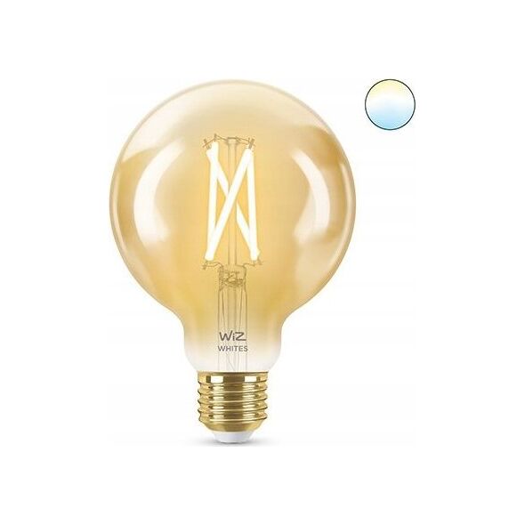 Signify WiZ Filament 50W E27 Globeform G95 Amber Einzelpack.