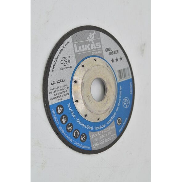 Γραφίτης LUKAS METAL DISC 125mm x 2,0mm A36V-BF*** INOX COOL JOBBER 14135756 4027497008636