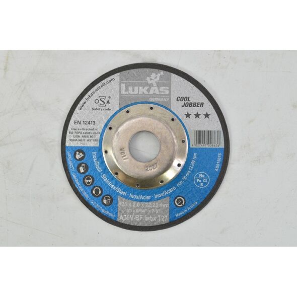 Γραφίτης LUKAS METAL DISC 125mm x 2,0mm A36V-BF*** INOX COOL JOBBER 14135756 4027497008636