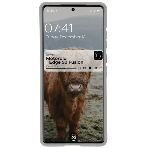 Bizon Case Tur Motorola Edge 50 Fusion light grey