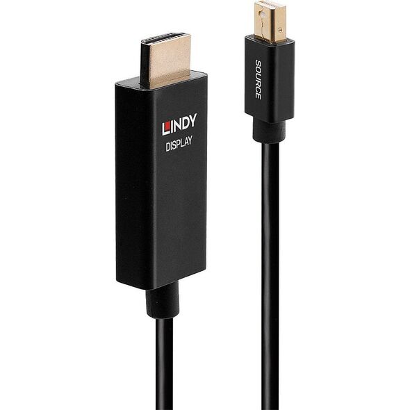 Kabel Lindy Cable Lindy Mini DP an HDMI Adap mit HDR 2m