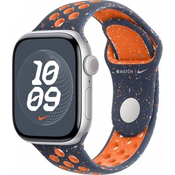 Apple MYJX3ZM/A inteligentne akcesorium osobiste Band Niebieski, Pomarańczowy Fluoroelastomer