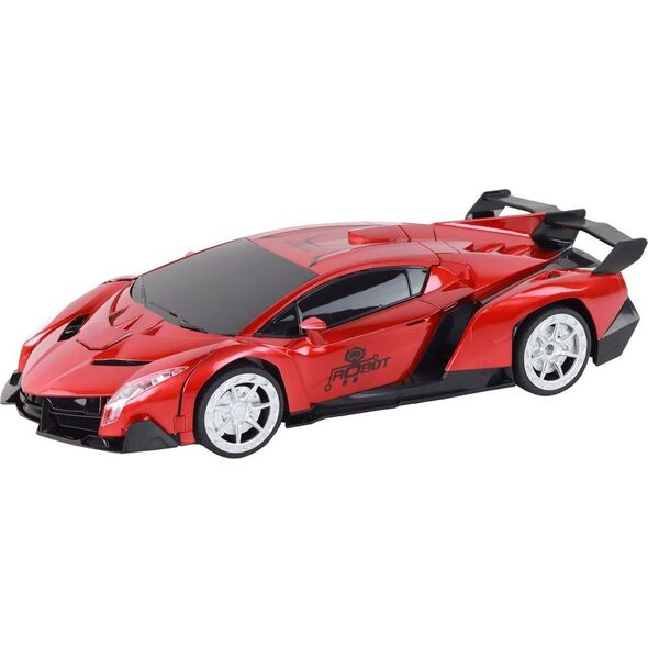 LeanToys Samochód- Robot Transformacja R/C 1:10 Czerwony Sterowanie Gestami