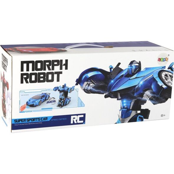 LeanToys Samochód- Robot Transformacja R/C 1:10 Czerwony Sterowanie Gestami
