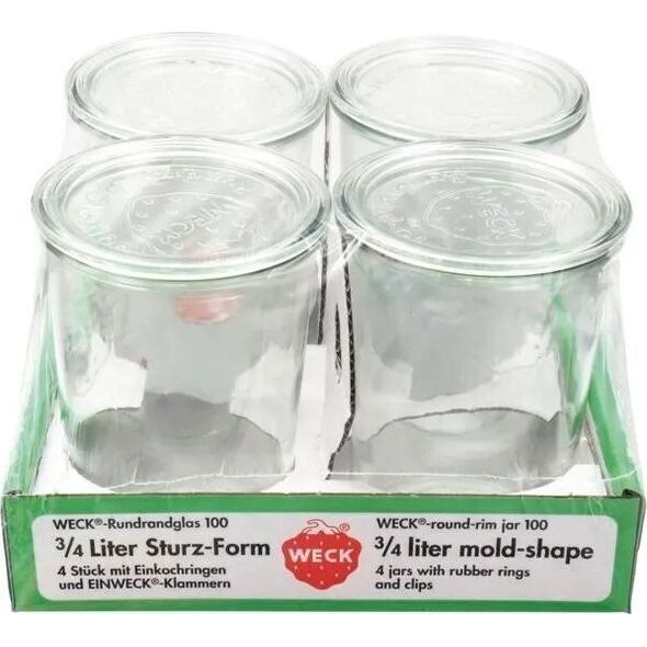 Jata WECK Mold Jar 0,75l Set of 4