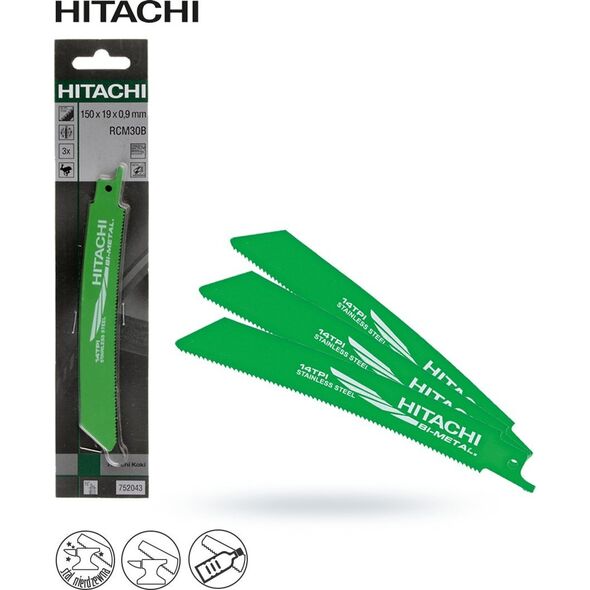 Hitachi Brzeszczot do piły szablastej RCM30B 3 szt..