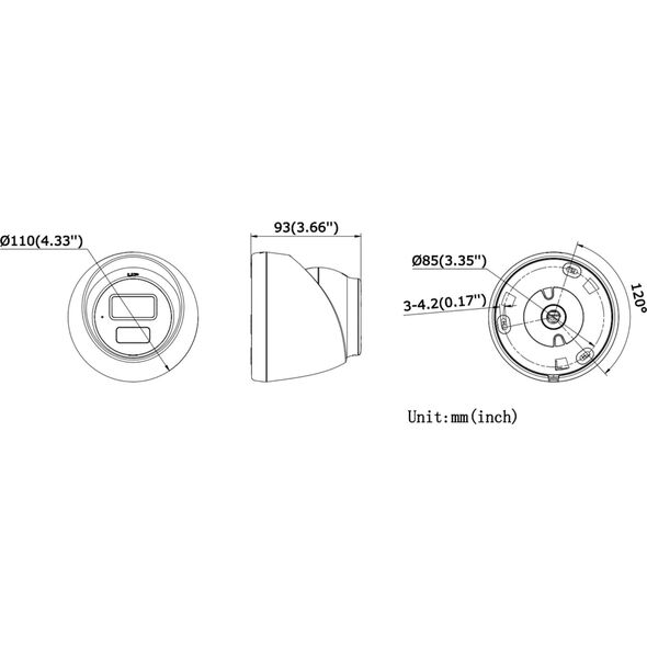 KAMERA IP DS-2CD1321G2-LIU(2.8MM)PL Smart Hybrid Light - 1080p Hikvision