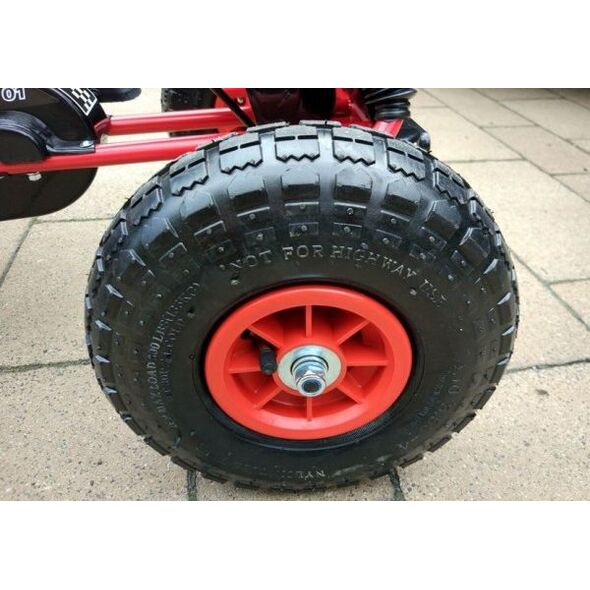 Lean Cars Gokart Czerwony A-15 Pompowane Koła