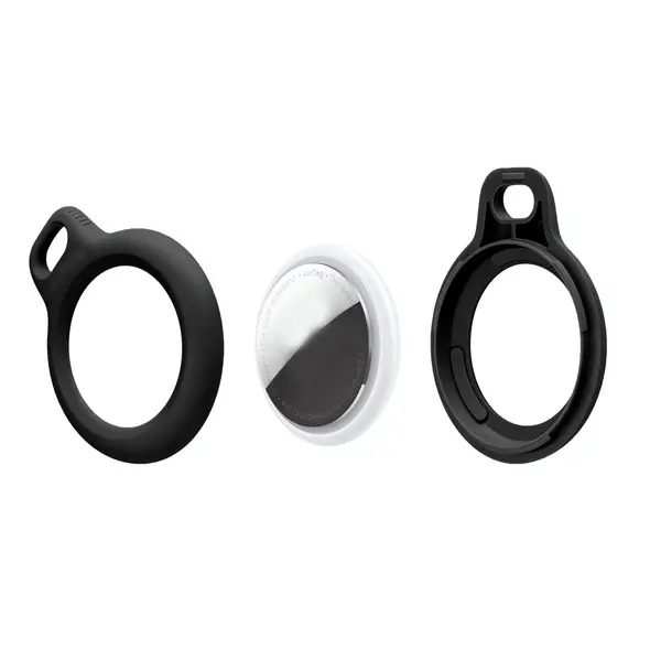 Tech-Protect Rough Chain Apple Airtag Black [2 PACK]