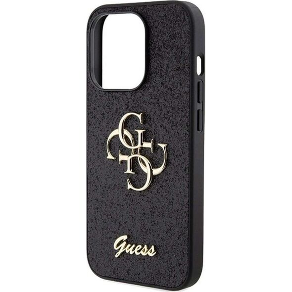 Guess Guess GUHCP15LHG4SGK iPhone 15 Pro 6.1" czarny/black hardcase Glitter Script Big 4G
