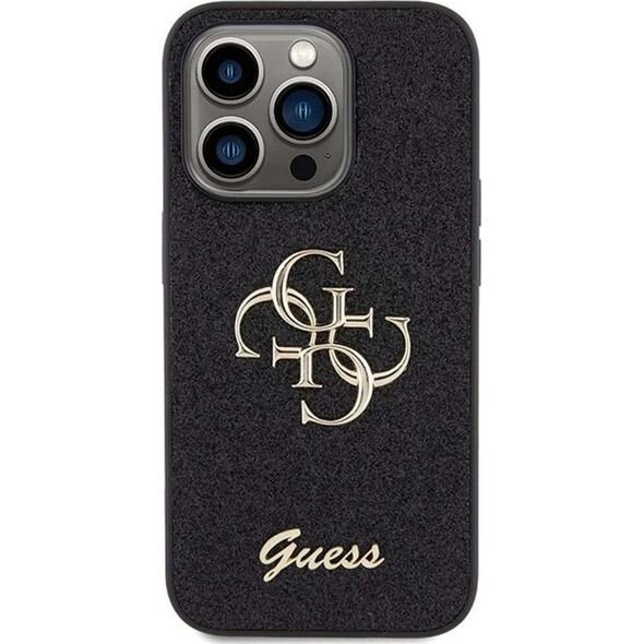 Guess Guess GUHCP15LHG4SGK iPhone 15 Pro 6.1" czarny/black hardcase Glitter Script Big 4G