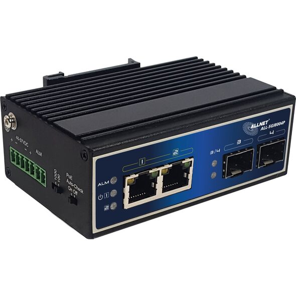 Διακόπτης Allnet 4+2P ALLNET ALL-SGI8004P POE industrial 13691715 4038816189226