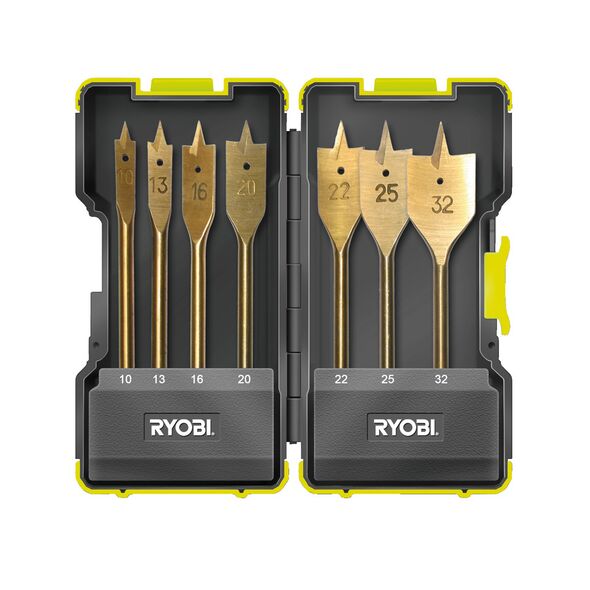 Wiertło Ryobi łopatkowe 10 13 16 20 22 25 32mm zestaw (5132002252)
