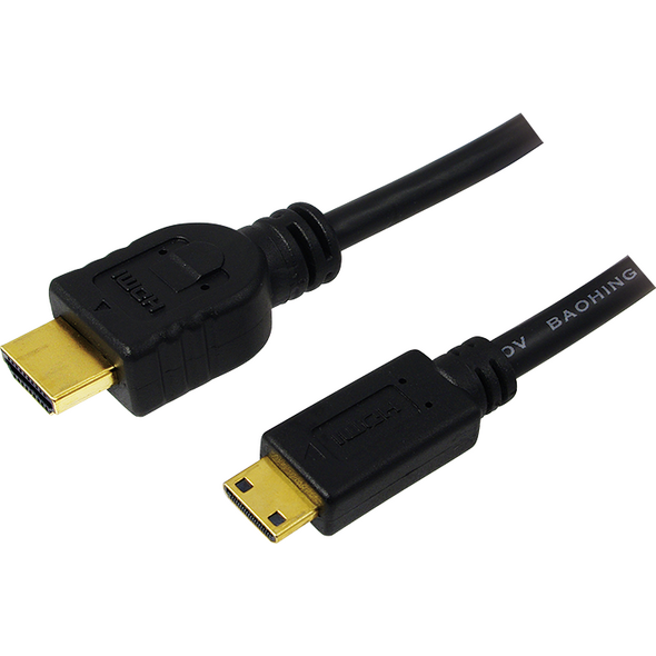 Kabel LogiLink HDMI Mini - HDMI 2m czarny (CH0023)