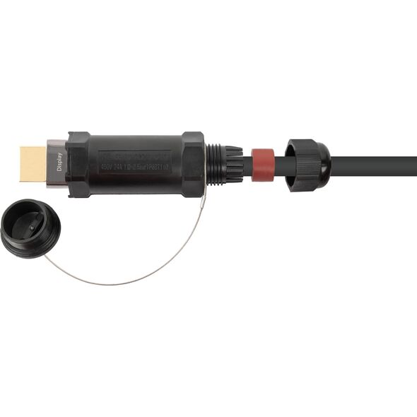 Καλώδιο PYTHON Python AOC Hybrid HDMI« 2.0b, stahlarmiert, 5m 13910827 4014619842605