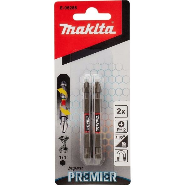 ΜΠΙΤΣ ΔΙΠΛΟΥ ΒΙΔΙΟΥ Makita MAKITA PH2-65mm / 2 τεμ. ΕΠΙΠΤΩΣΕΙΣ ΠΡΩΘΥΠΟΥΡΓΕ 13920029 88381570220