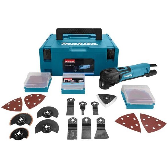 Makita Makita TM3010CX2J, Κοπή, Γυάλισμα, Γυάλισμα, Τρίψιμο, Πριόνισμα, Ξύσιμο, Μαύρο, Μπλε, 6000 OPM, 20000 OPM, 1,6°, AC 13921693 88381651233