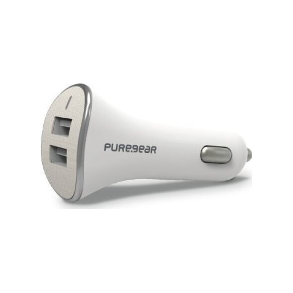 Zizo PureGear 4.8A, Dual USB, Φορτιστής αυτοκινήτου - Λευκό 13931312 816958019410