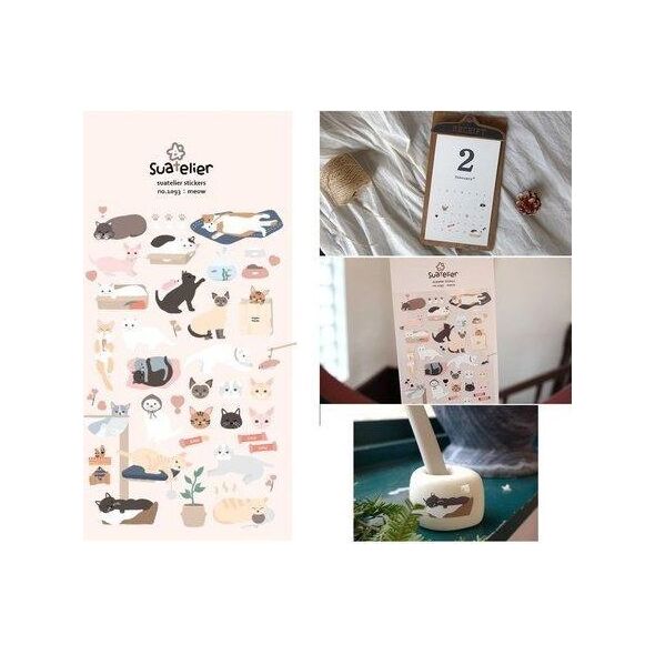 Susy Card Διακοσμητικά αυτοκόλλητα Γάτες 13933958 8809395494362