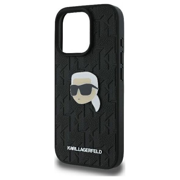 Karl Lagerfeld Karl Lagerfeld KLHCP16LPGKLKIPK iPhone 16 Pro 6.3" czarny/black hardcase Monogram Karl Head Pin