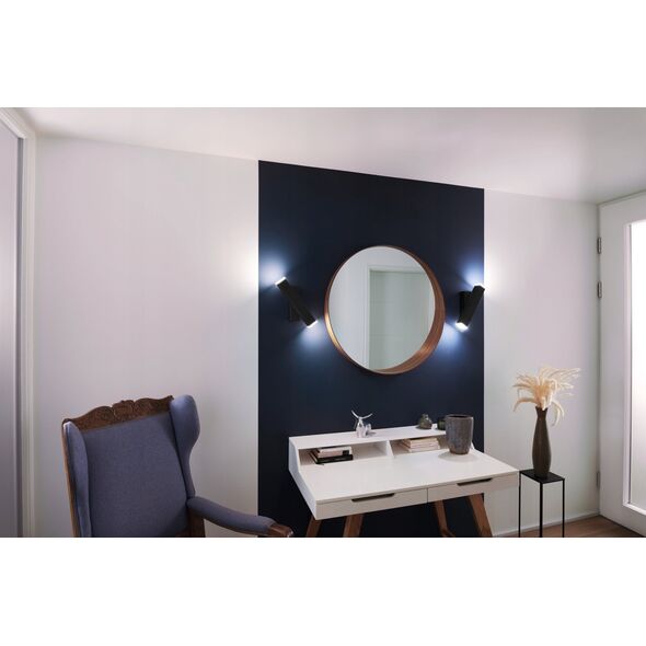 Smart LED wall light LEDVANCE SMART WIFI ORBIS CROSS, 12W, 3000-6500K, 600lm, black.