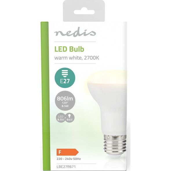 Λάμπα LED Nedis Nedis LBE27R671 Ζεστό λευκό 2700 K 8,5 W E27 F 13840393 5412810000000