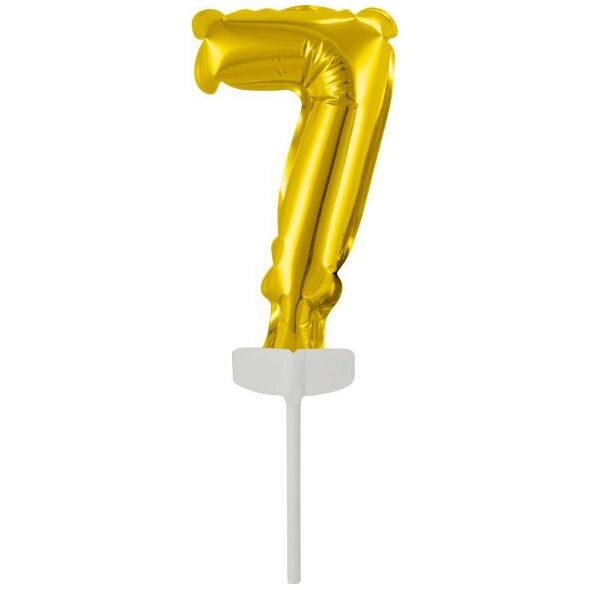 Μπαλόνι AMSCAN Mini foil νούμερο 7, χρυσό, 7,5x12cm 13903073 194099068642