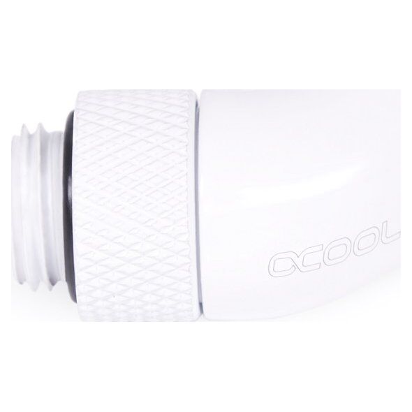 Alphacool Alphacool αντάπτορας γωνίας πάγου 45 περιστρεφόμενος G1/4 αρσενικό σε G1/4 θηλυκό - λευκό, συνδέσεις (λευκό) 13933617 4250197174879