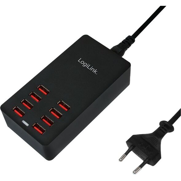 Ładowarka LogiLink PA0140 8x USB-A 2.4 A (PA0140)