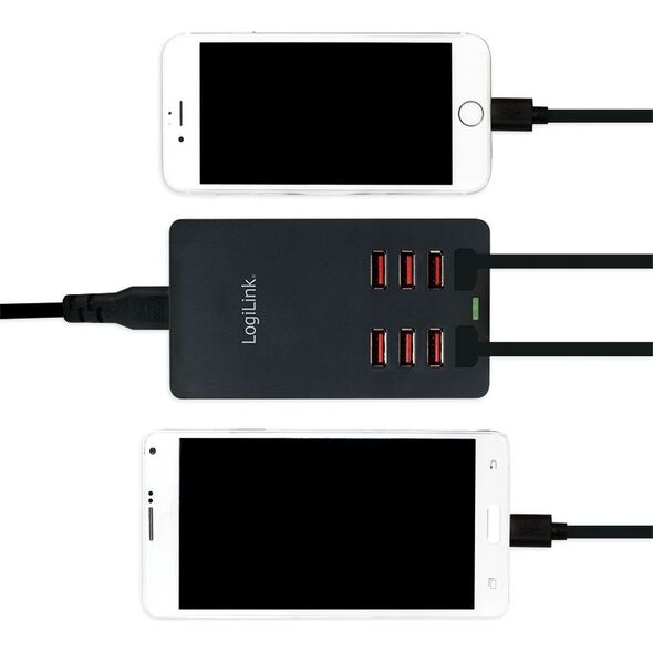 Ładowarka LogiLink PA0140 8x USB-A 2.4 A (PA0140)