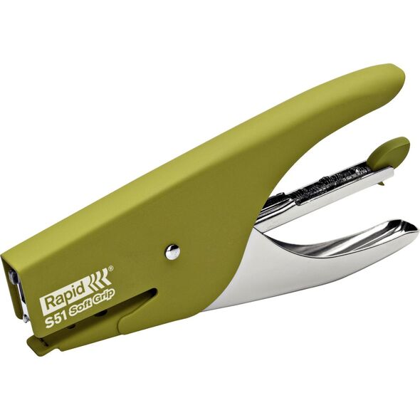 Συρραπτικό Rapid Rapid S51 Soft Grip, 15 φύλλα, Πράσινο, Ασημί, 4,2 cm 13887034 7313465387405