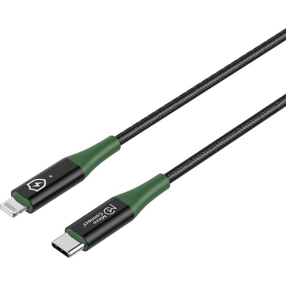 Καλώδιο USB MicroConnect Μικροσύνδεση MC-SMART USB C-L-2 Καλώδιο Lightning 2 m Μαύρο, Πράσινο 13920580 5715063388310