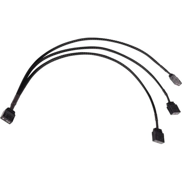 Alphacool Alphacool Y-Splitter aRGB 3-Pin auf 3x 3-Pin 30cm - μαύρο 13938900 4250197187084