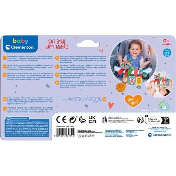 Clementoni Pakabinamas žaislas - spiralė kūdikiui Lapiukas Baby Clementoni 13983486 8005125179091