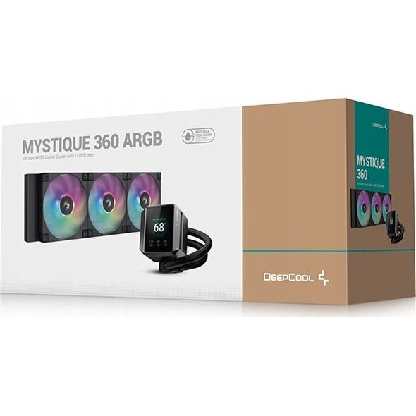 DeepCool MYSTIQUE 360 ARGB Procesor Chłodnica cieczy all-in-one 12 cm Czarny 1 szt.