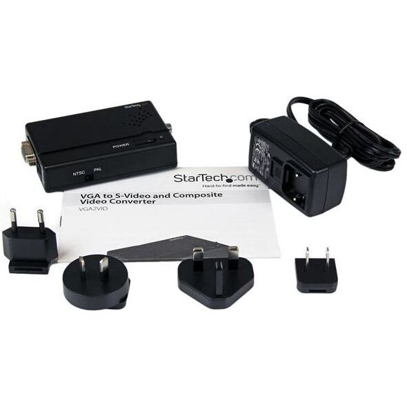 Adapter AV StarTech D-Sub (VGA) - S-Video czarny (VGA2VID)