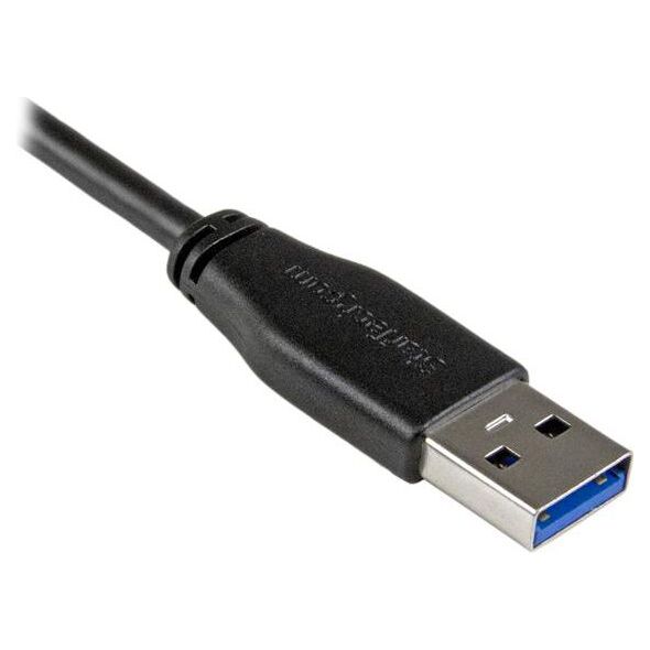 Kabel USB StarTech USB-A - micro-B 2 m Czarny (USB3AU2MRS)