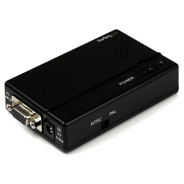 Adapter AV StarTech D-Sub (VGA) - S-Video czarny (VGA2VID)