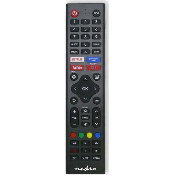 Τηλεχειριστήριο Nedis Nedis TVRC45HIBK τηλεχειριστήριο Υπέρυθρη τηλεόραση Πατήστε τα κουμπιά 13840874 5412810000000