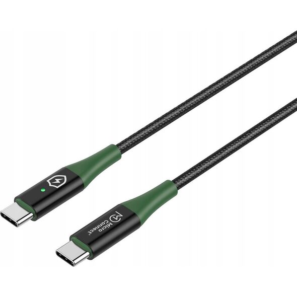 Καλώδιο USB MicroConnect Μικροσύνδεση MC-SMART USB-C-C-02 Καλώδιο USB USB 2.0 2 m USB C Μαύρο, πράσινο 13920579 5715063388341