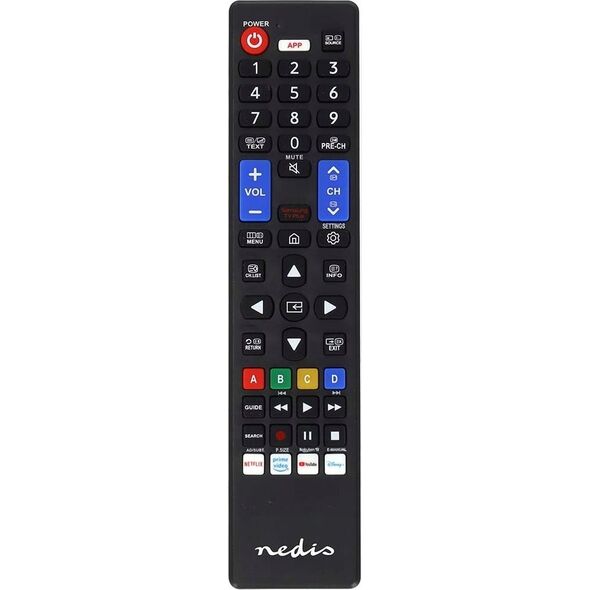 Τηλεχειριστήριο Nedis Nedis TVRC45SABK τηλεχειριστήριο Υπέρυθρη τηλεόραση Πατήστε τα κουμπιά 13840883 5412810000000