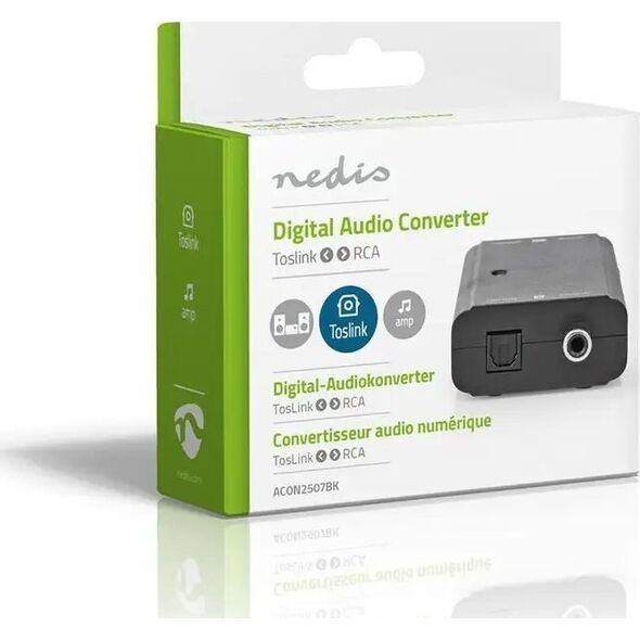 Μετατροπέας αρχείων ήχου Nedis Nedis ACON2507BK Μαύρο 13841554 5412810000000