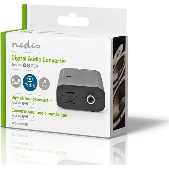 Μετατροπέας αρχείων ήχου Nedis Nedis ACON2507BK Μαύρο 13841554 5412810000000