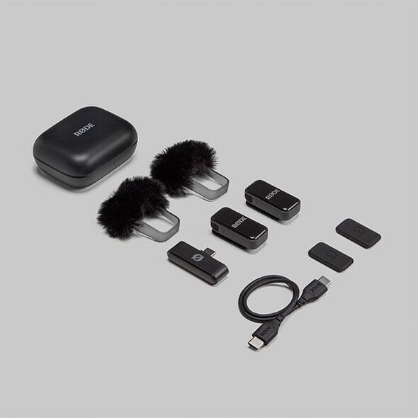 RODE Wireless Micro - 2-kanałowy cyfrowy system bezprzewodowy (USB-C, Czarny)