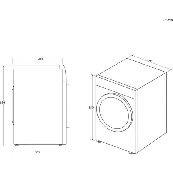 WASHER HW80-B14959S8U1S HAIER