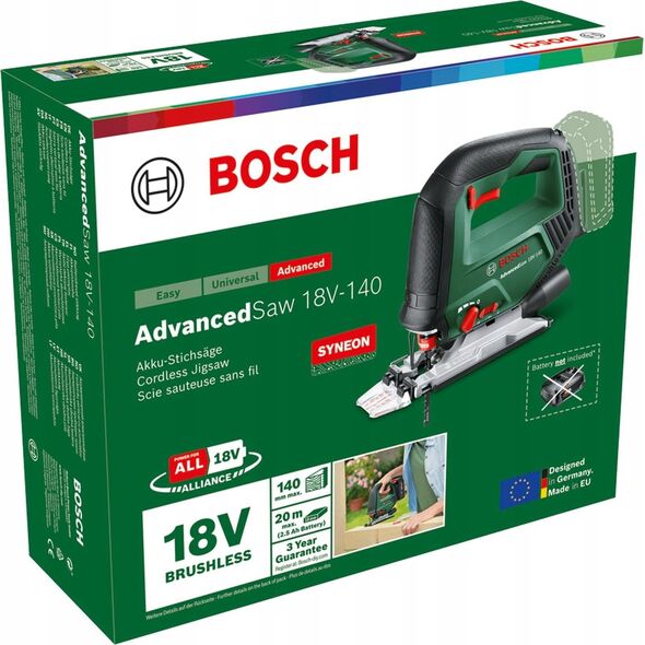 BOSCH. ADVANCED JIGSAW SAW 18V-140