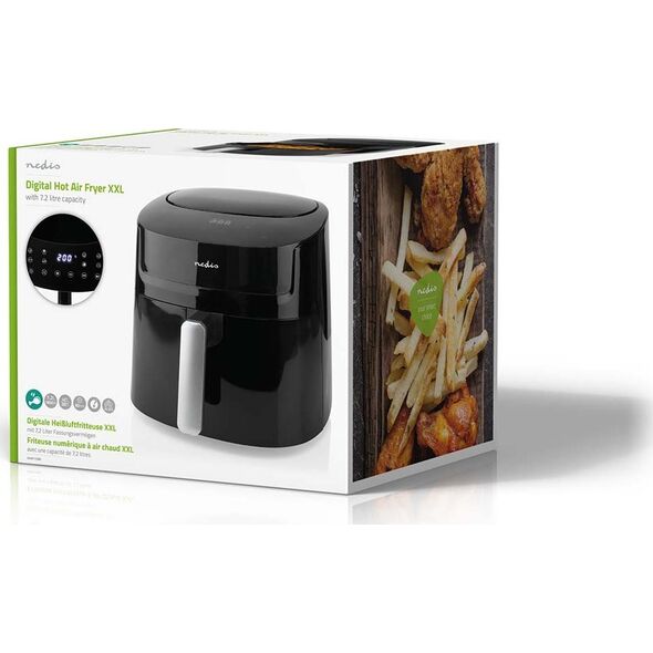 Φριτέζα αέρα Nedis Nedis KAAF170BK Φριτέζα Μονή 7,2 l Αυτόνομη Φριτέζα ζεστού αέρα 1800 W Μαύρη 13840702 5412810000000