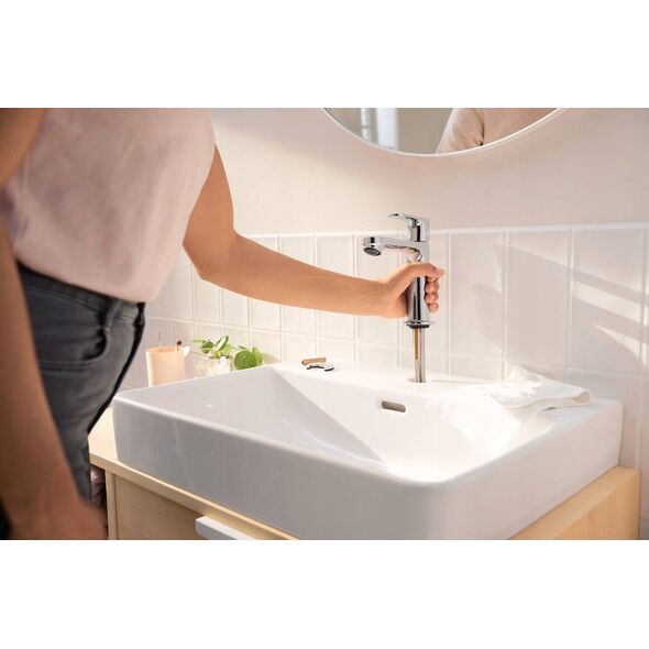 Bateria umywalkowa Hansgrohe Hansgrohe bateria umywalkowa 110 CoolStart bez kompletu odpływowego Rebris S, chrom 72520000
