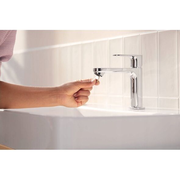Bateria umywalkowa Hansgrohe Hansgrohe bateria umywalkowa 110 CoolStart bez kompletu odpływowego Rebris S, chrom 72520000