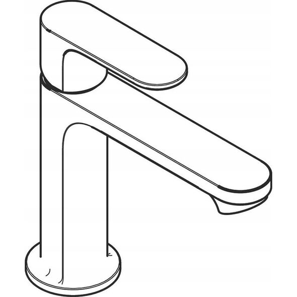 Bateria umywalkowa Hansgrohe Hansgrohe bateria umywalkowa 110 CoolStart bez kompletu odpływowego Rebris S, czarny mat 72520670